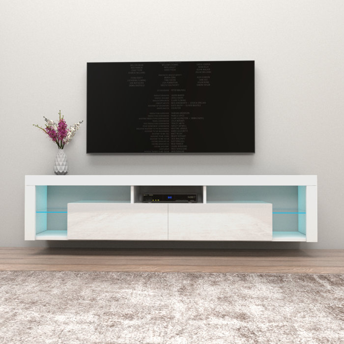 Orren Ellis Floating Milano TV Stand for TVs up to 90" & Reviews Wayfair
